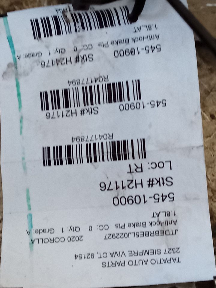 Used 2020 Toyota COROLLA 2ZRFXE engine (hybrid) - Stock #H21176