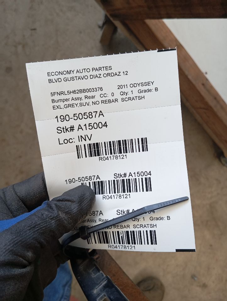 2011 Honda ODYSSEY Bumper Assy, Rear