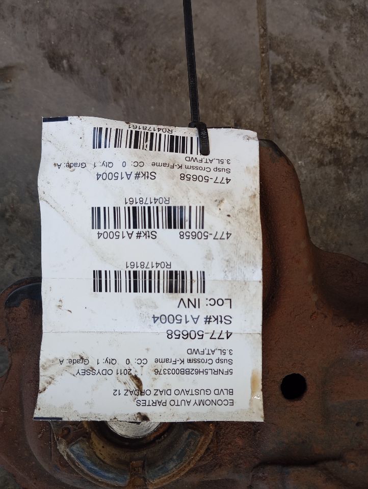 2011 Honda ODYSSEY Susp Crossm K-Frame