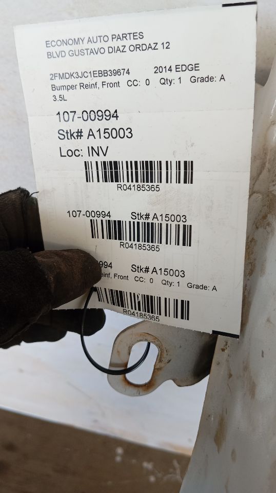 2014 Ford EDGE Bumper Reinf, Front