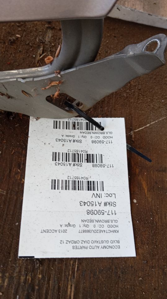 2013 Hyundai ACCENT Hood