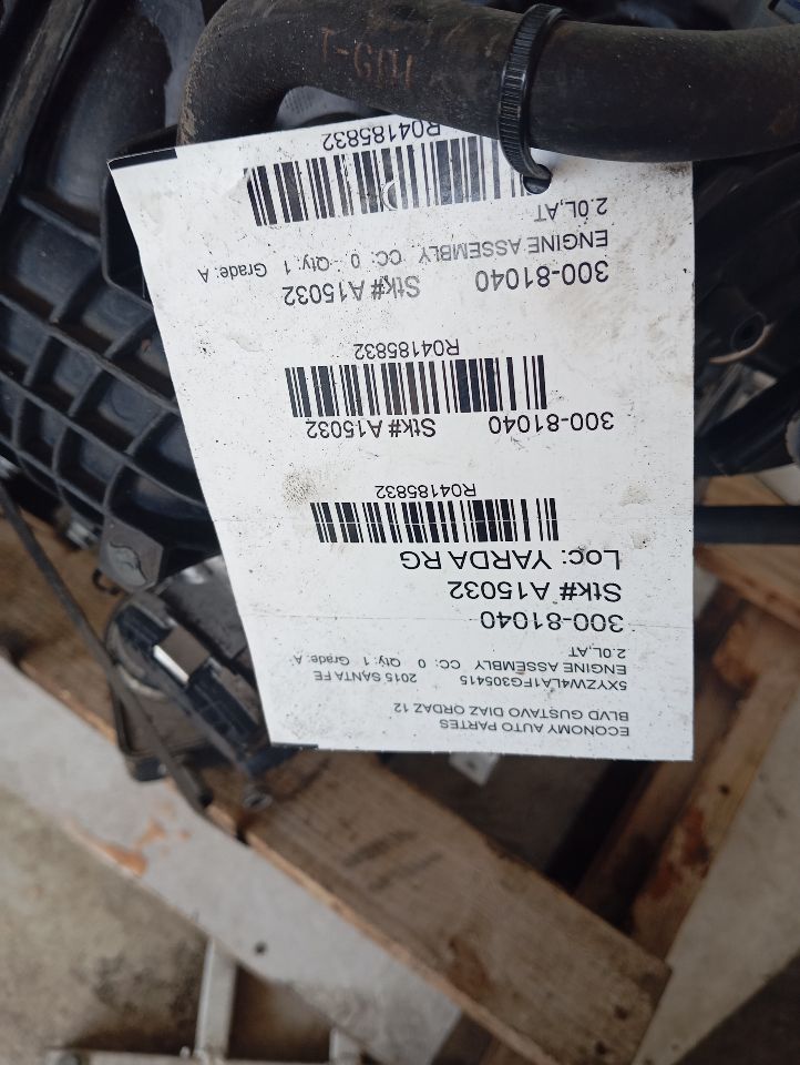 2015 SANTA FE Hyundai Engine Assembly