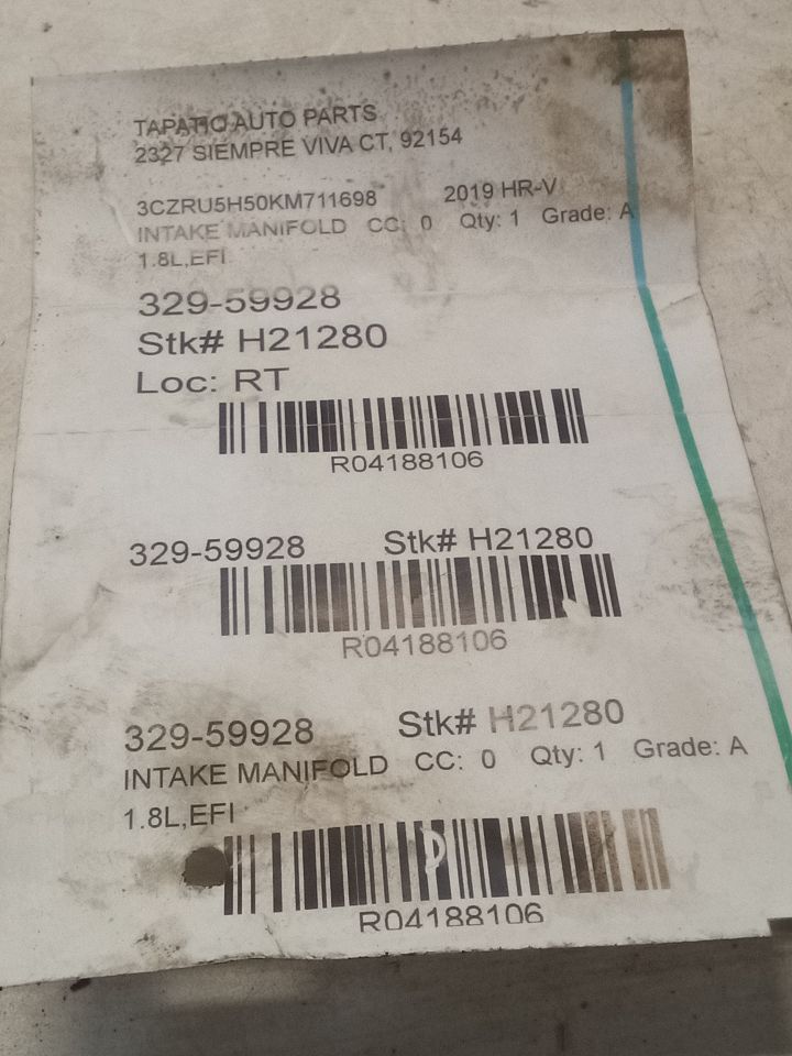 2019 Honda HR-V Intake Manifold