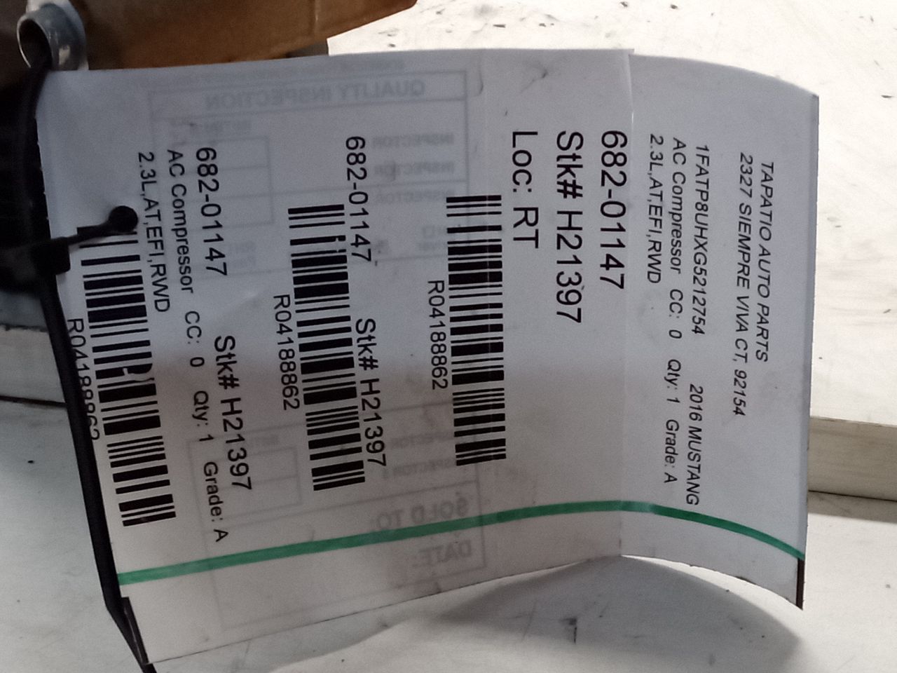 2016 MUSTANG Ford AC Compressor