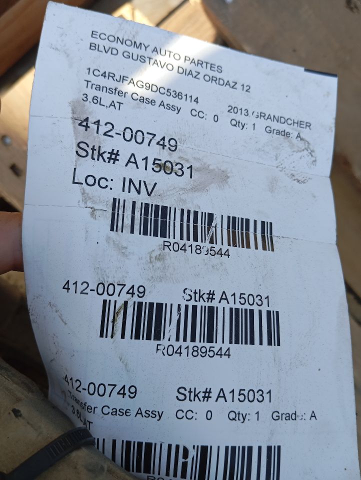2013 GRAND CHEROKEE Jeep Transfer Case Assy