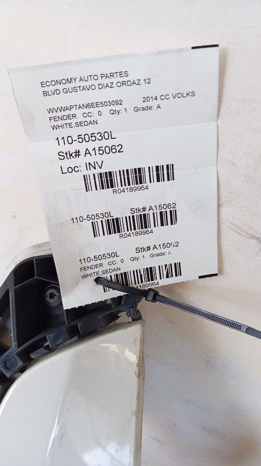 2014 CC Volkswagen Fender