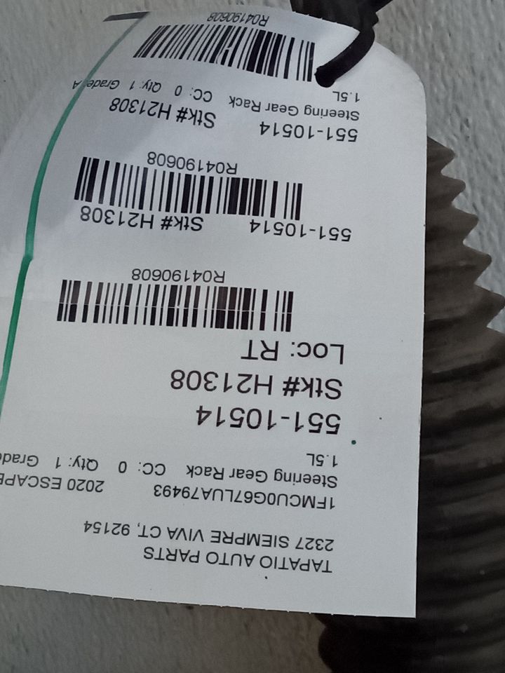 2020 Ford ESCAPE Steering Gear Rack