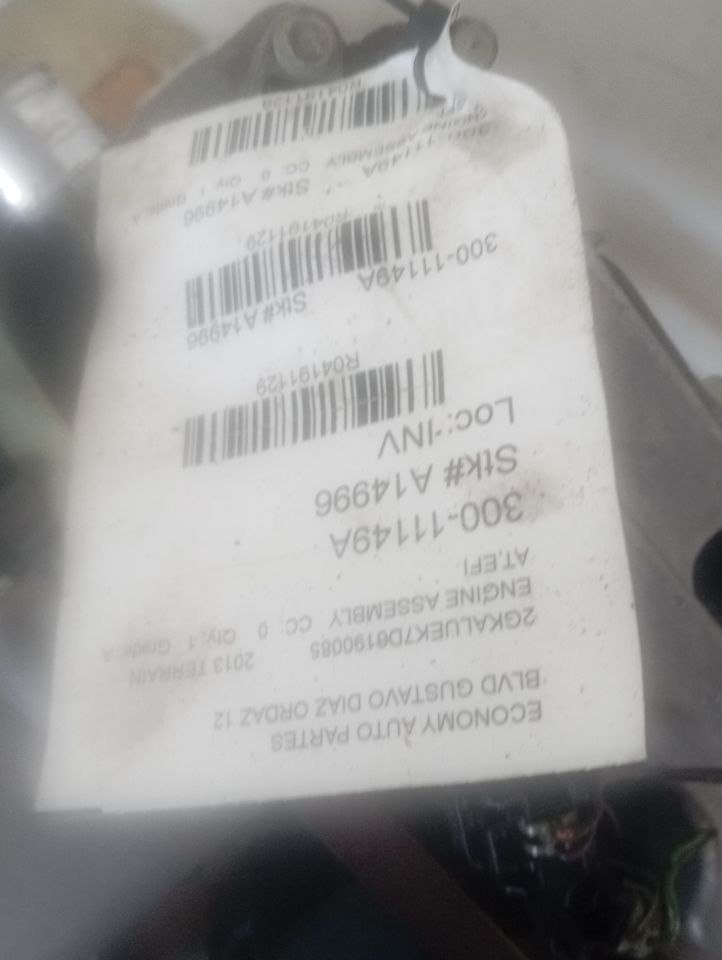 2013 TERRAIN General Motors Engine Assembly