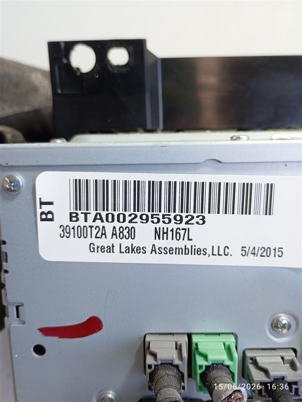 Used 2015 Honda ACCORD Radio Audio - Stock #A15071