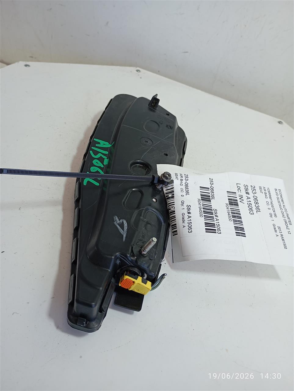 2013 Chrysler DODGE 1500 PICKUP Air Bag