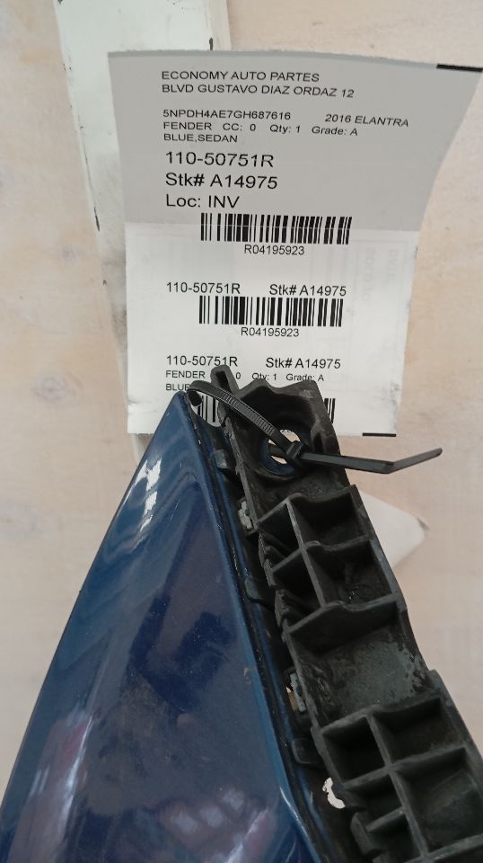 2016 Hyundai ELANTRA Fender