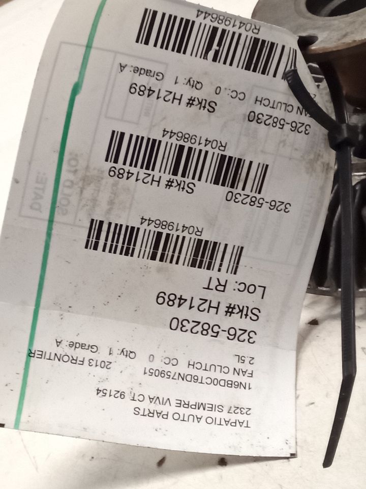 2013 Nissan FRONTIER Fan Clutch
