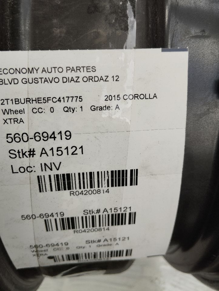 2015 Toyota COROLLA Wheel