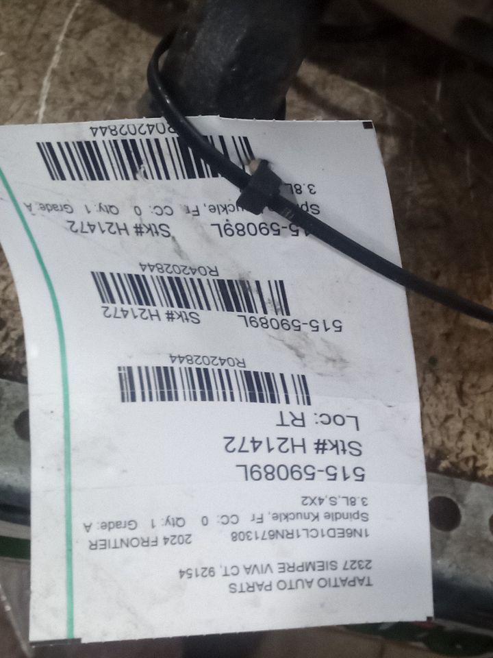 2024 Nissan FRONTIER Spindle Knuckle, Fr