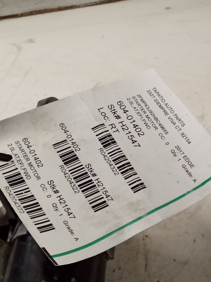 2017 EDGE Ford Starter Motor