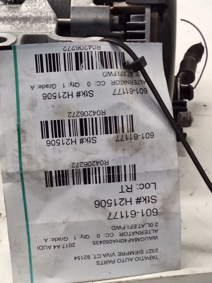 2017 Audi AUDI A4 Alternator