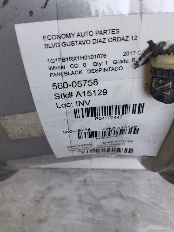 2017 General Motors CAMARO Wheel