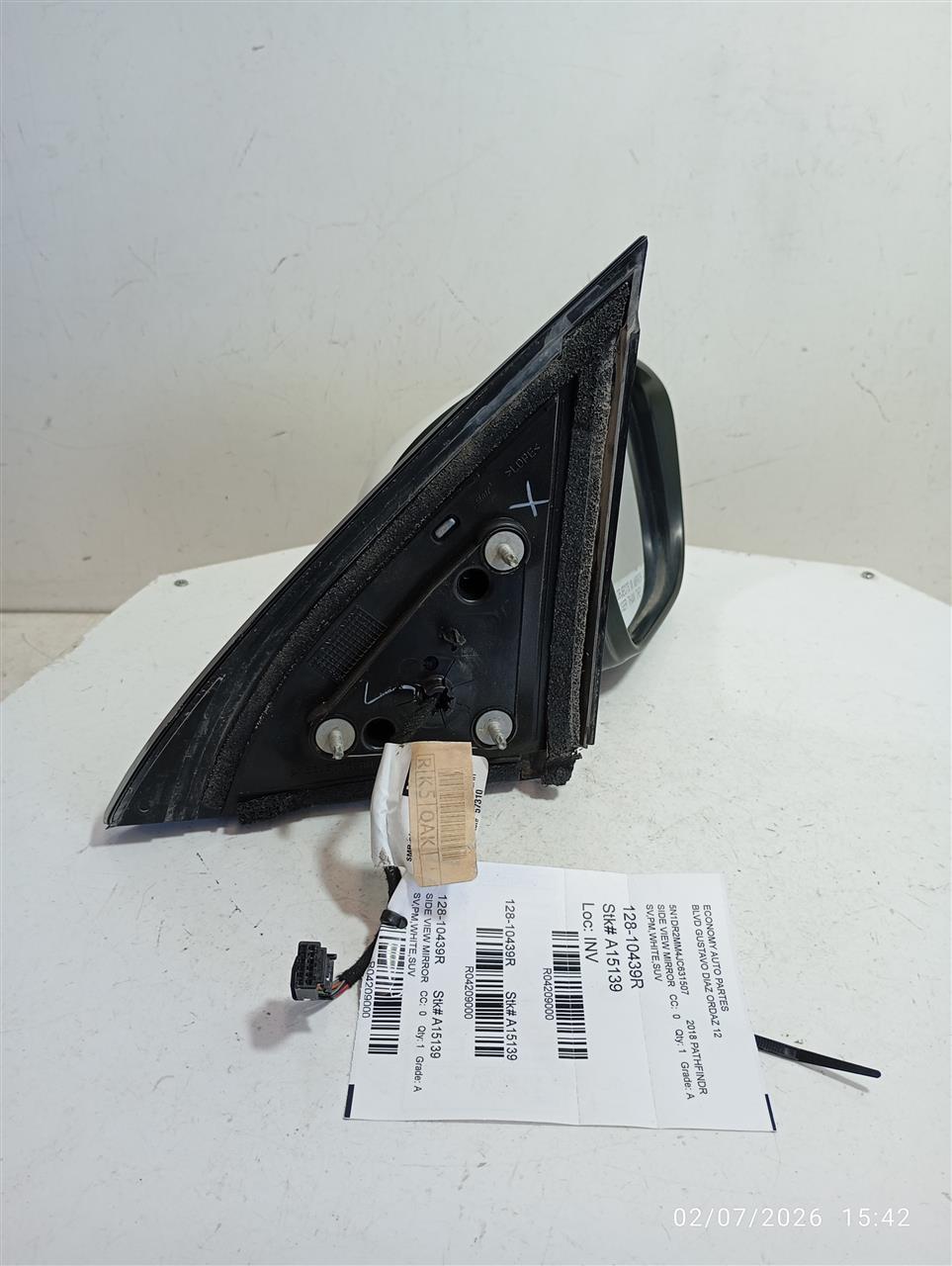 2018 Nissan PATHFINDER Side View Mirror