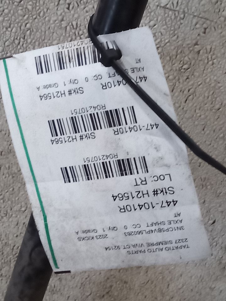 2023 Nissan KICKS Axle Shaft