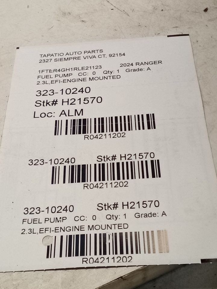 2024 Ford RANGER Fuel Pump