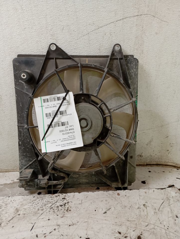 2016 Honda FIT Rad Cond Fan Motor
