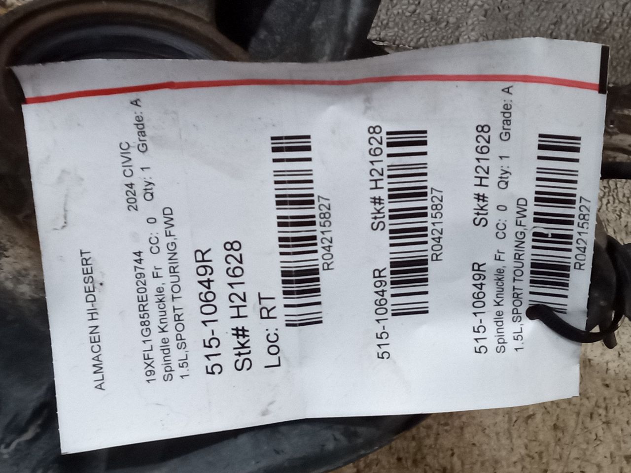 2024 Honda CIVIC Spindle Knuckle, Fr