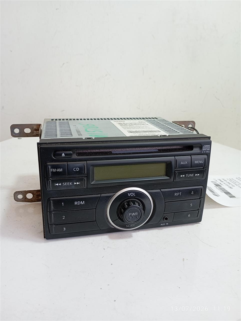 2012 VERSA Nissan Radio Audio
