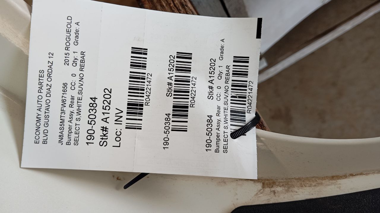 2015 ROGUE Nissan Bumper Assy, Rear