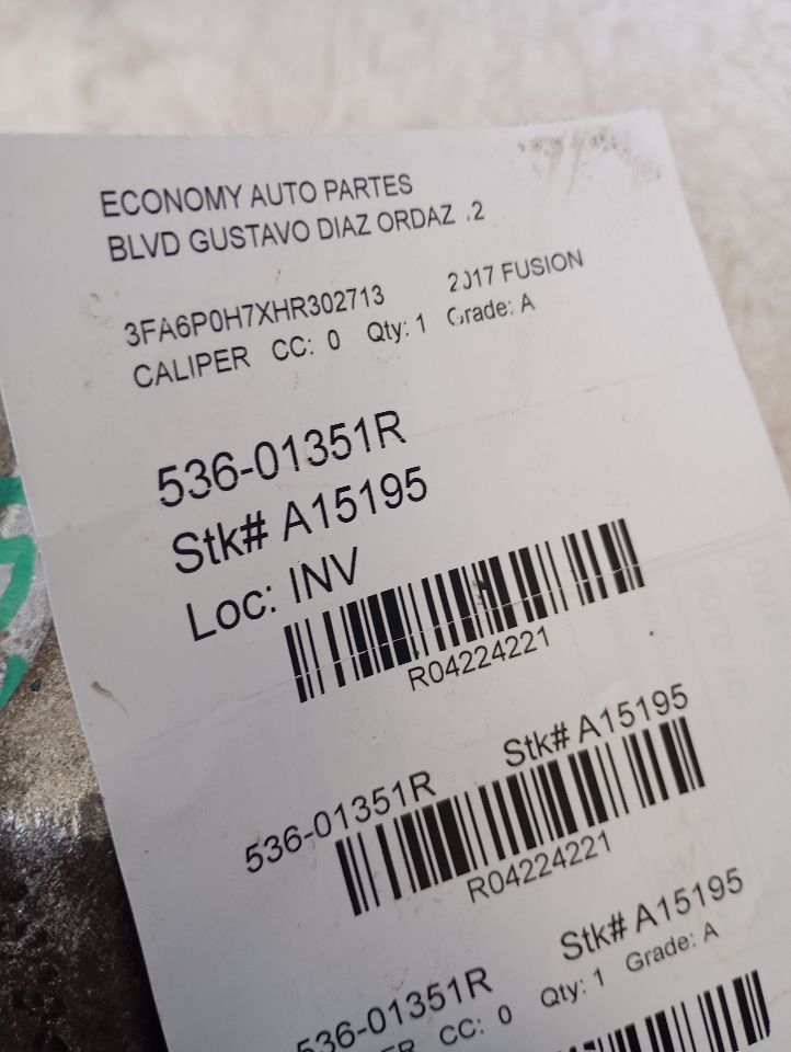 2017 Ford FUSION Caliper