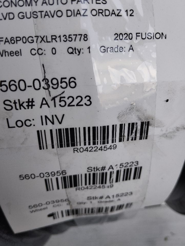 2020 Ford FUSION Wheel