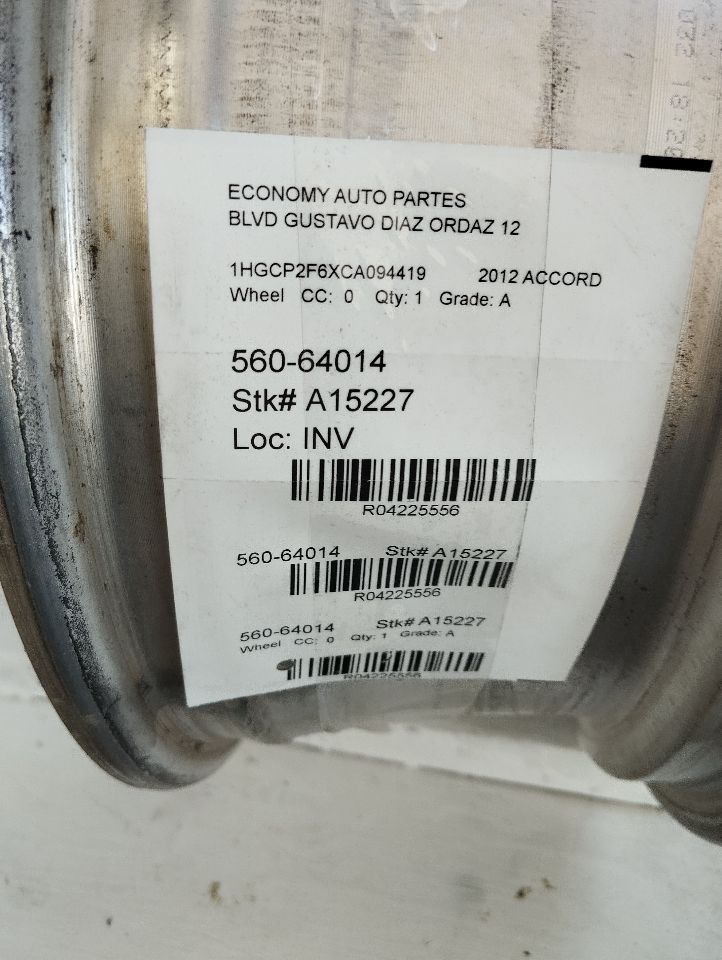 2012 Honda ACCORD Wheel