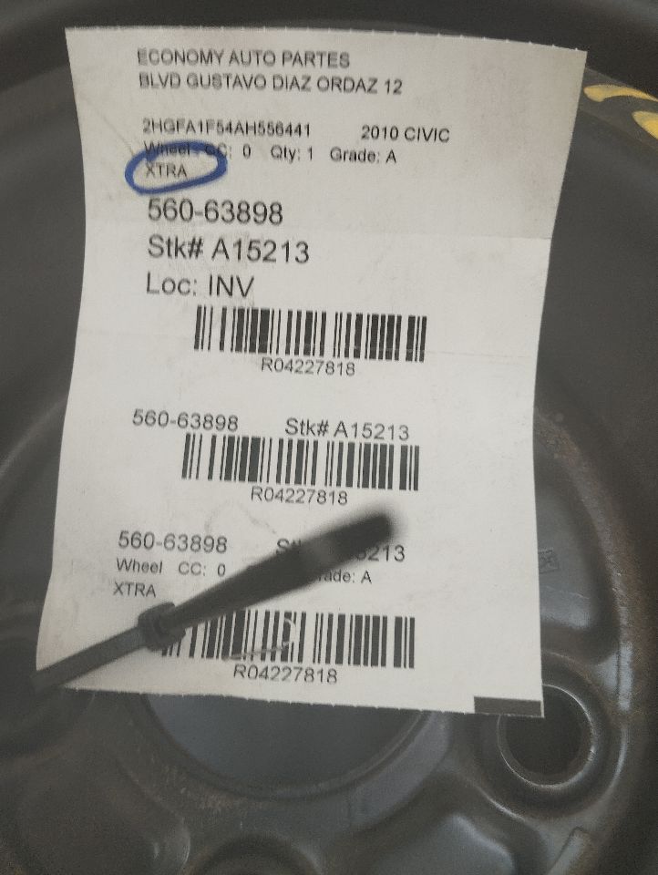 2010 Honda CIVIC Wheel