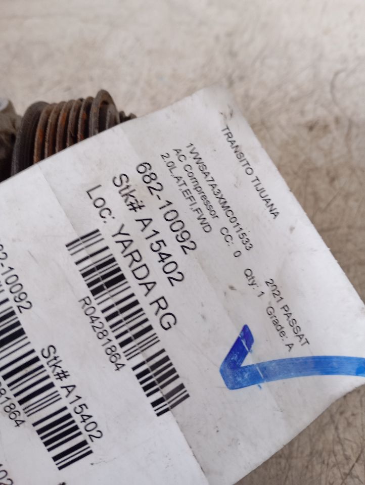 AC Compressor for 2018 Volkswagen Passat 2.0L R1234YF and other applications