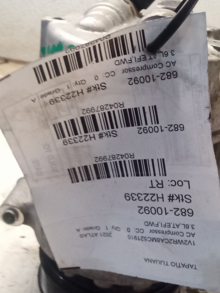 AC Compressor for 2018 Volkswagen Passat 2.0L R1234YF and other applications