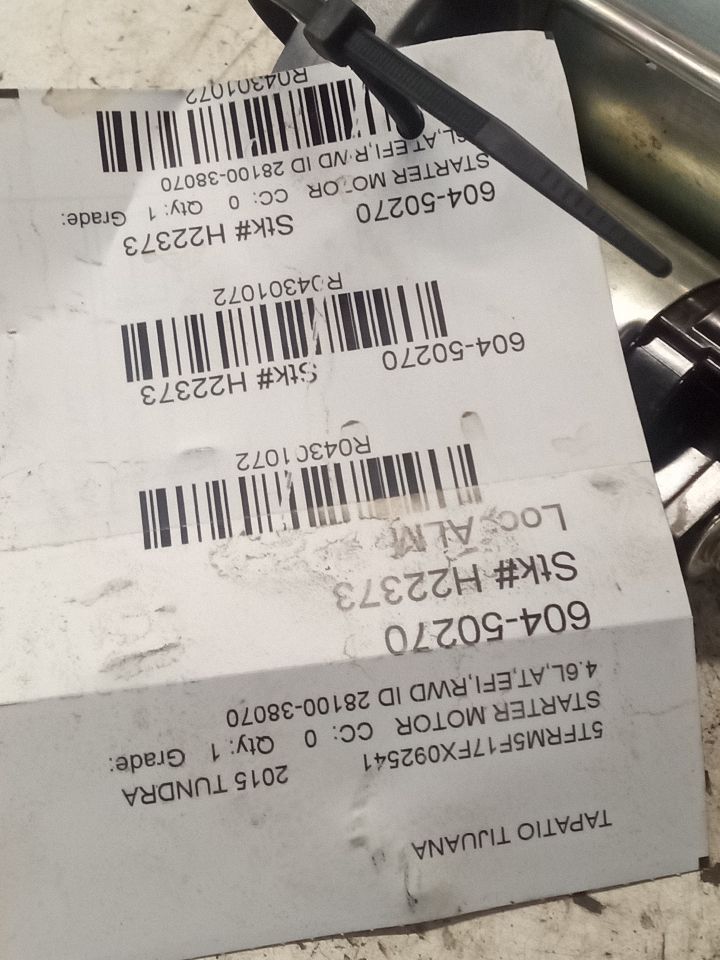 Starter Motor for 2010-2012 Toyota Sequoia 4.6L (1URFE engine) 2.0kw and other applications