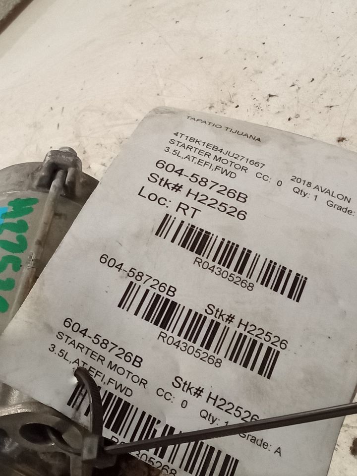 Starter Motor for 2004-2005 Toyota Highlander 6 cylinder and other applications