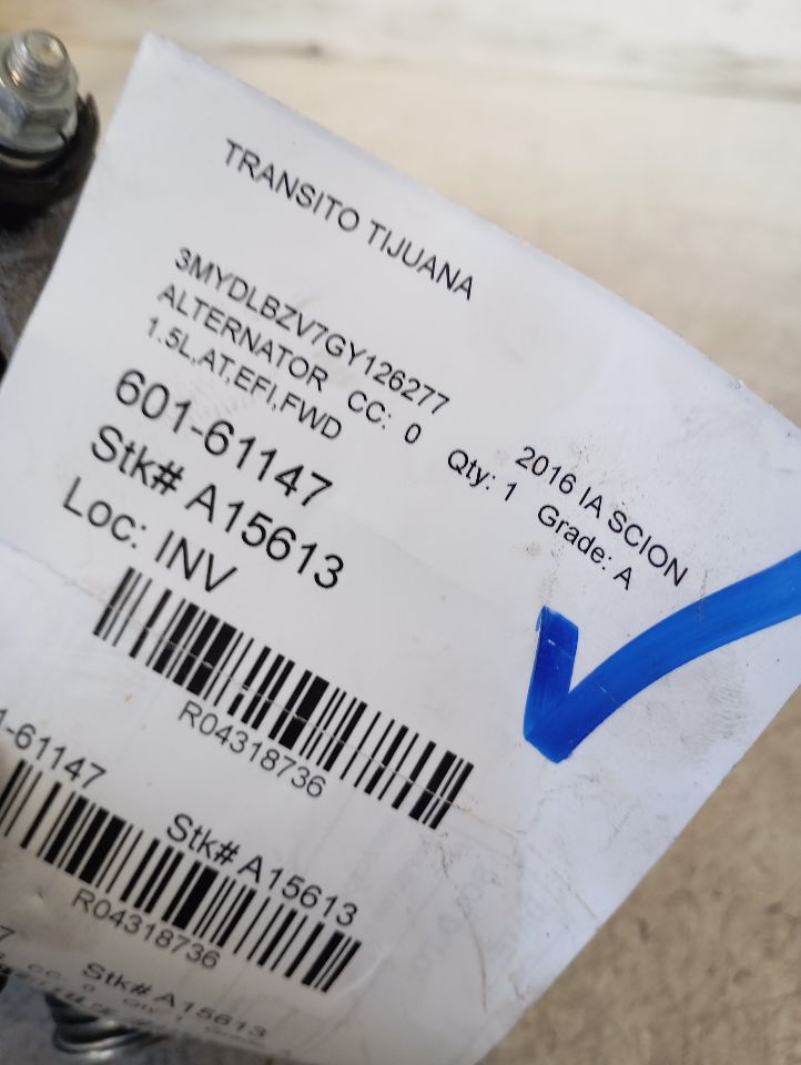 Alternator for 2016 Scion Scion IA (100 amp) and other applications