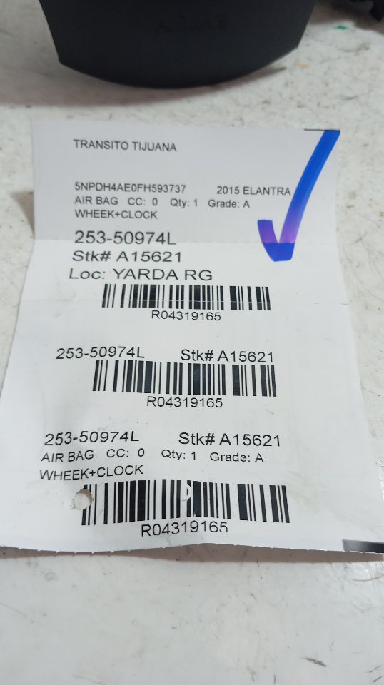Air Bag for 2011-2012 Hyundai Elantra Sdn driver wheel and other applications