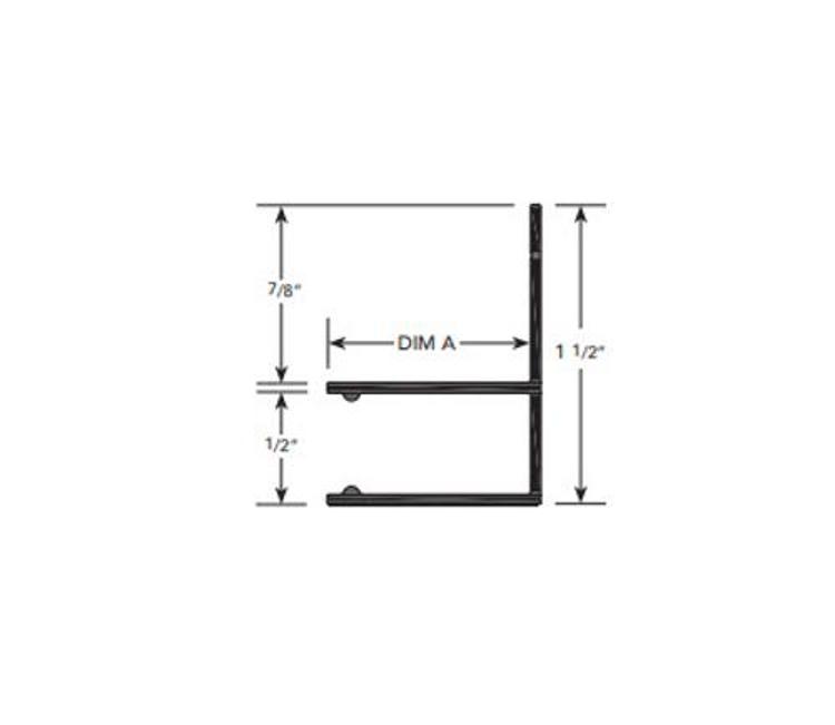 3/4 in x 10 ft Fry Reglet Clear Anodized Lighted Millwork Reveal F at