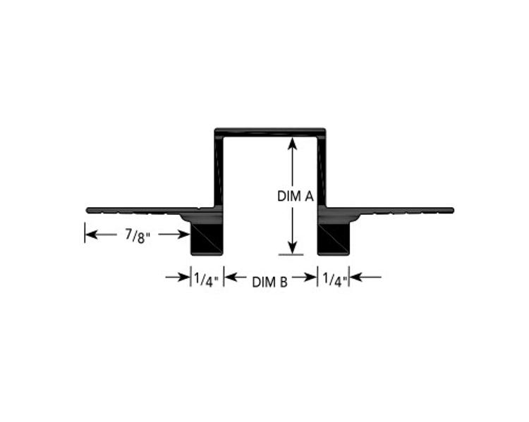 1 in x 3/4 in Fry Reglet Drywall Molding Protruding Edge Profile at