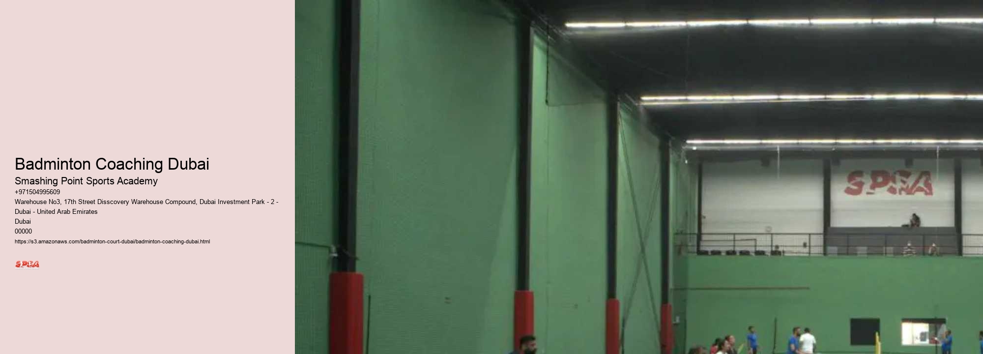 Badminton Coaching Dubai