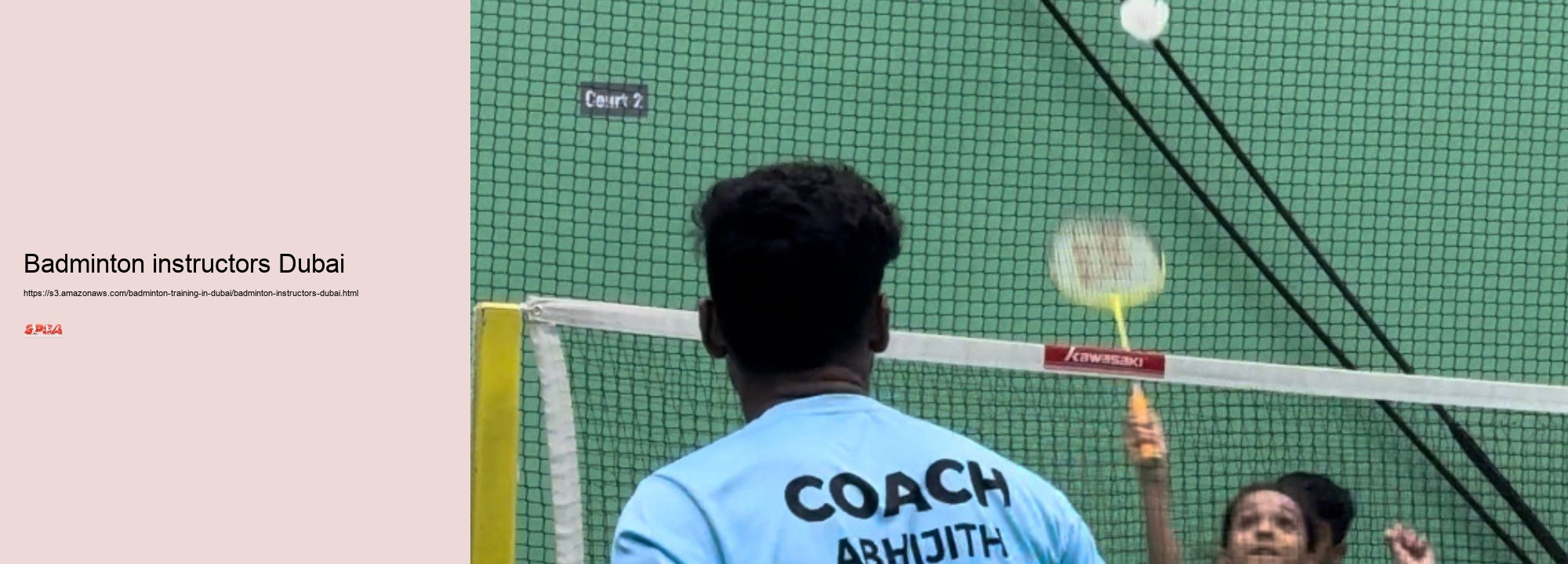 Badminton instructors Dubai