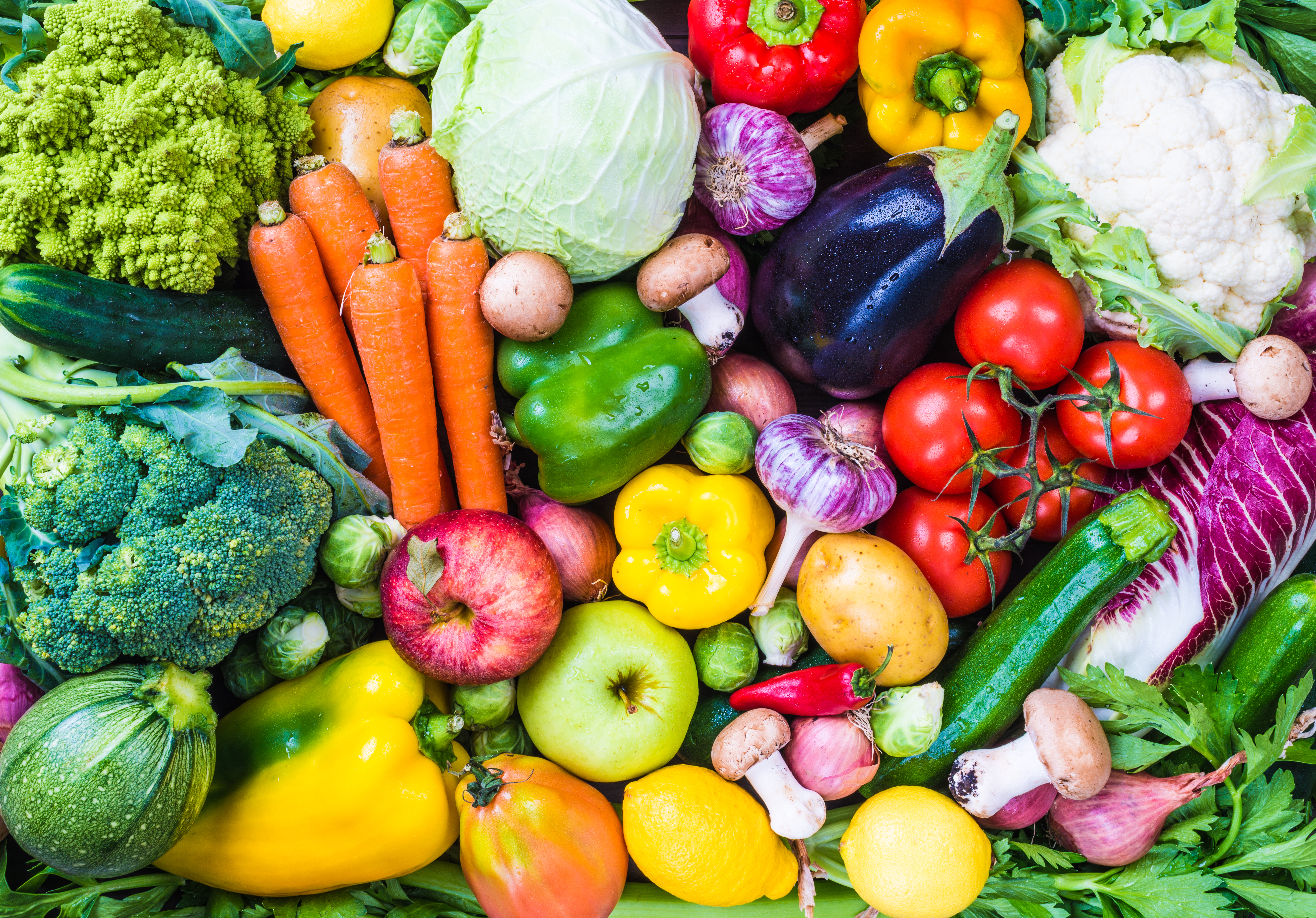 fresh fruits and vegetables