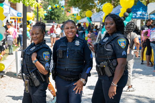 Image of three City of Baltimore employees