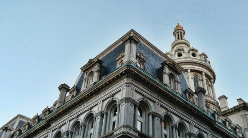 Baltimore City hall roof