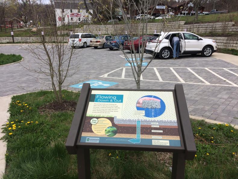 A sign explaining cultural significance of a park 