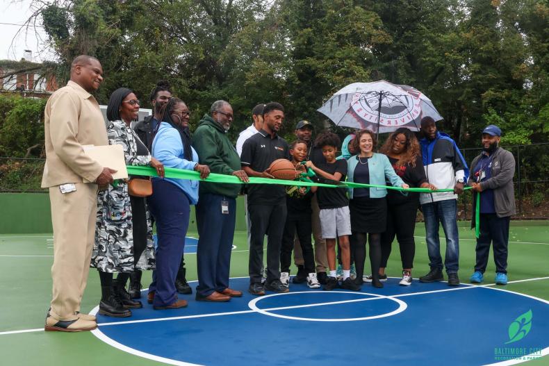 Briscoe Park Basketball Court Ribbon Cutting