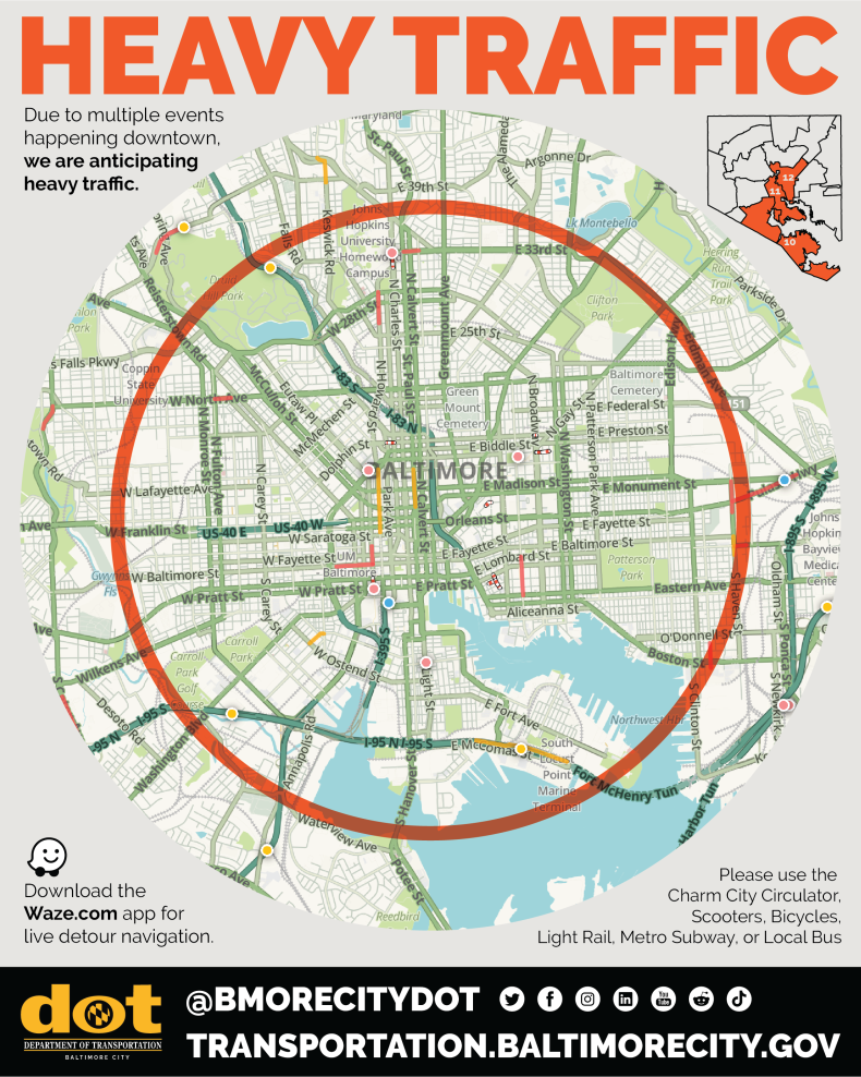 Heavy Traffic Volumes Expected Downtown This Weekend for Multiple ...