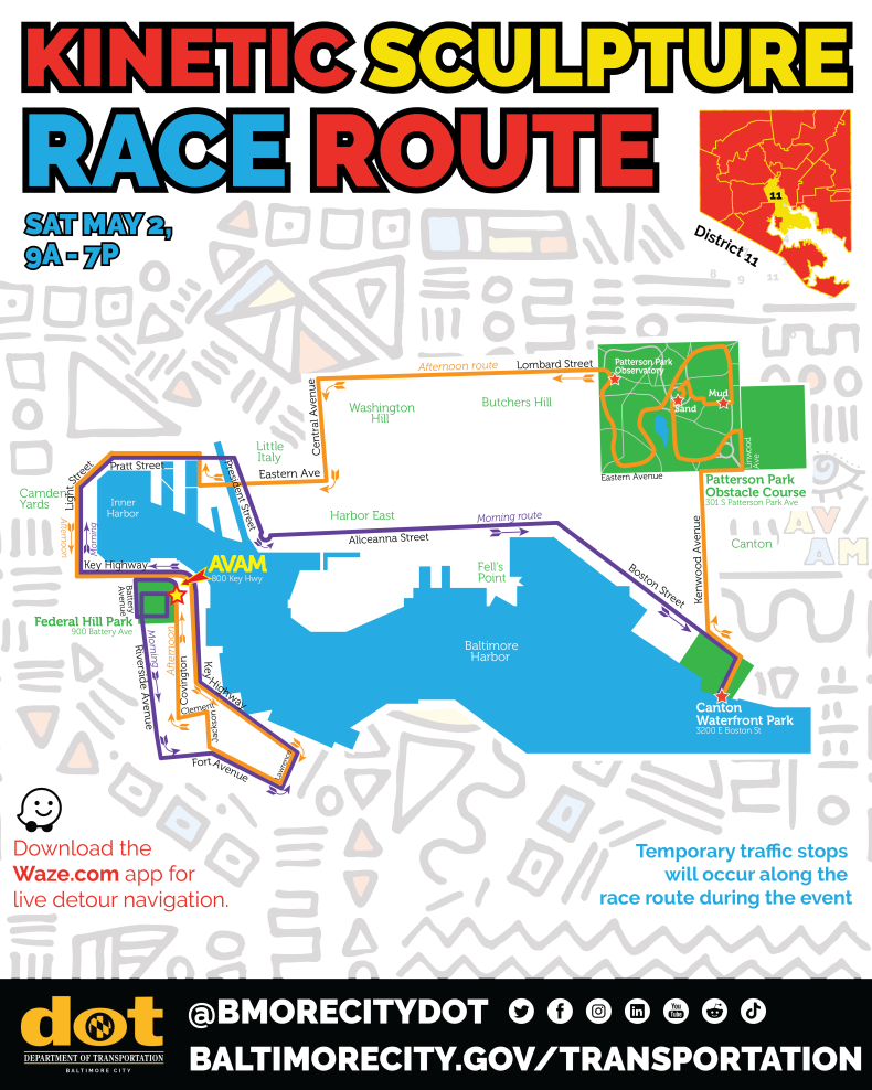 Kinetic Sculpture Race Route 2026