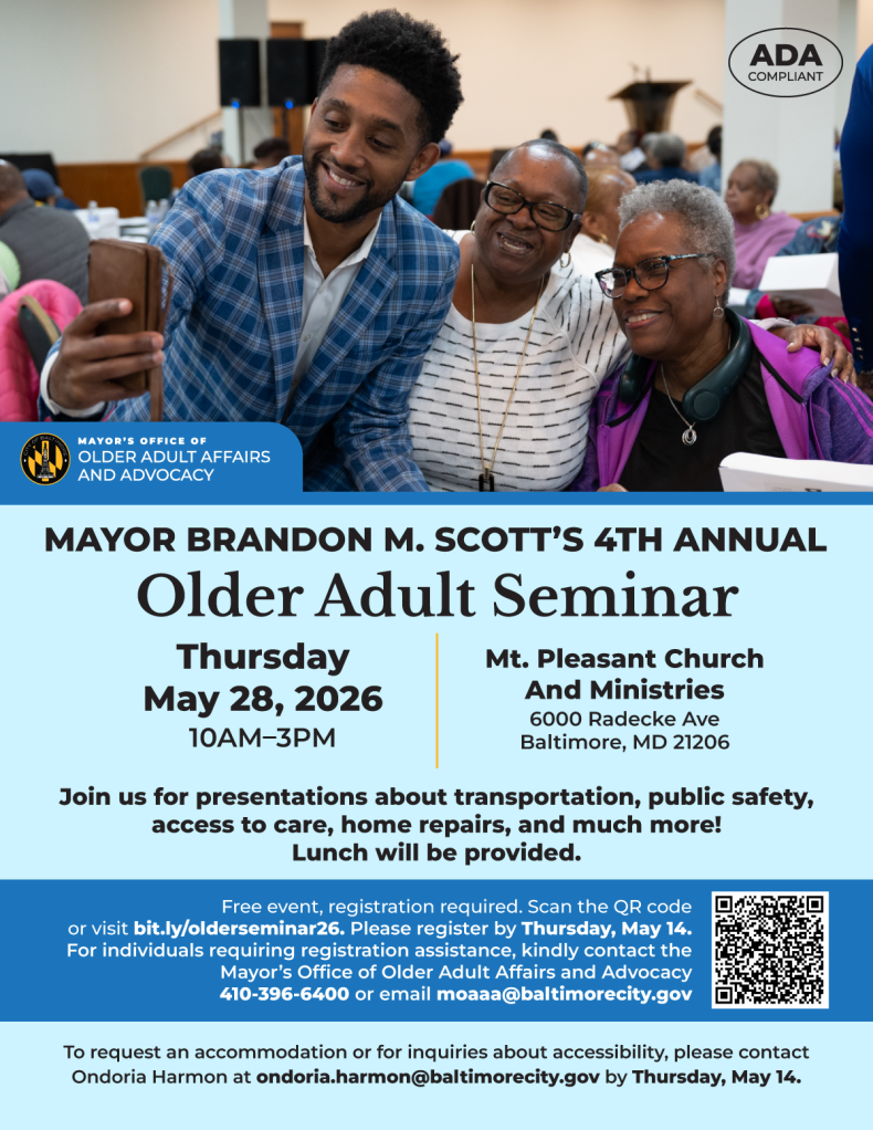 older adults seminar flyer